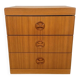 Danish teak veneer chest of drawers from the 1970s.