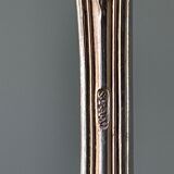 Series of 21 antique silver metal table forks