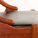 Set of 6 Danish chairs in teak and skai, model 16, Johannes Andersen.