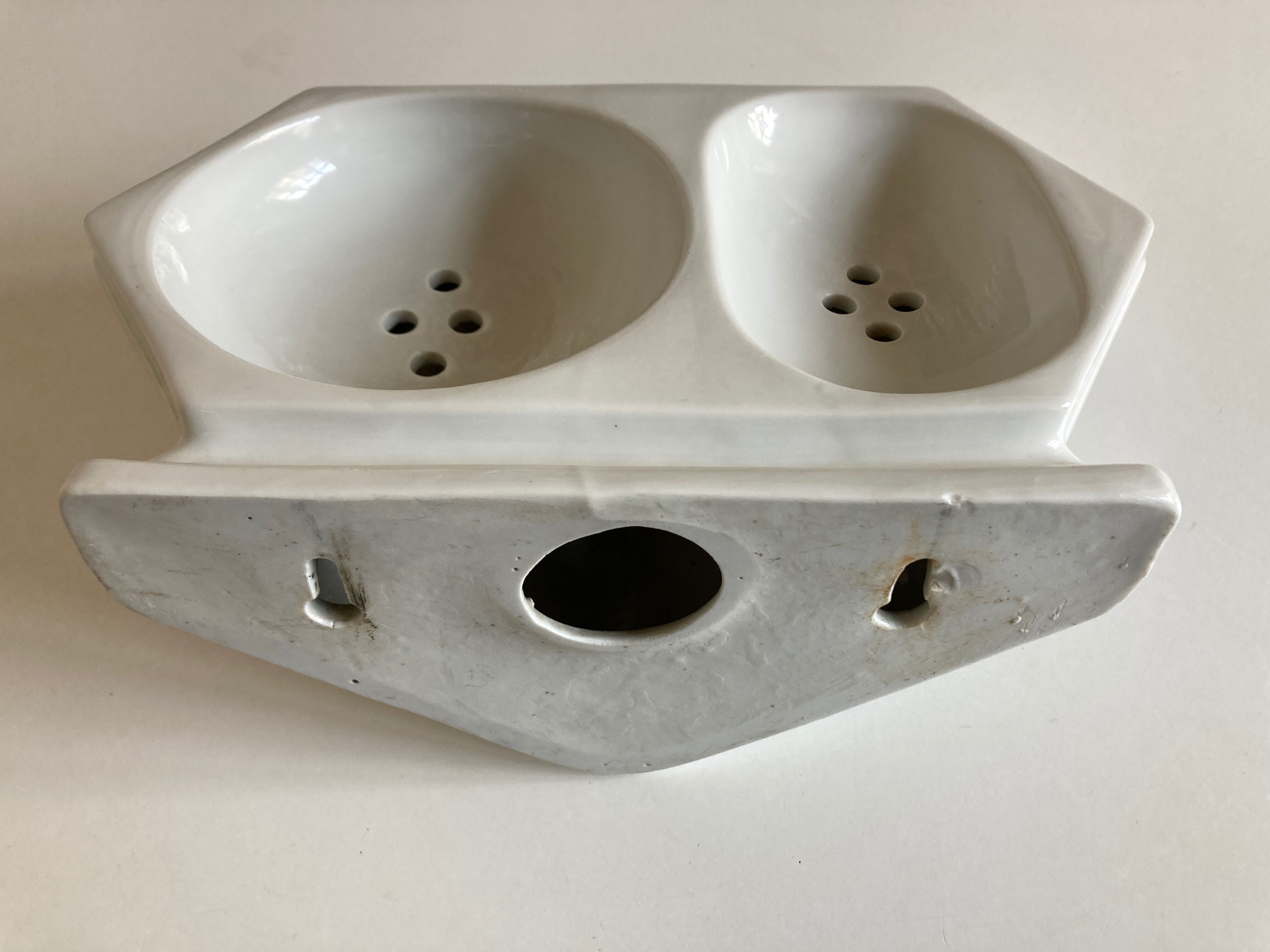 Bathroom shelf soap holder wall 19th