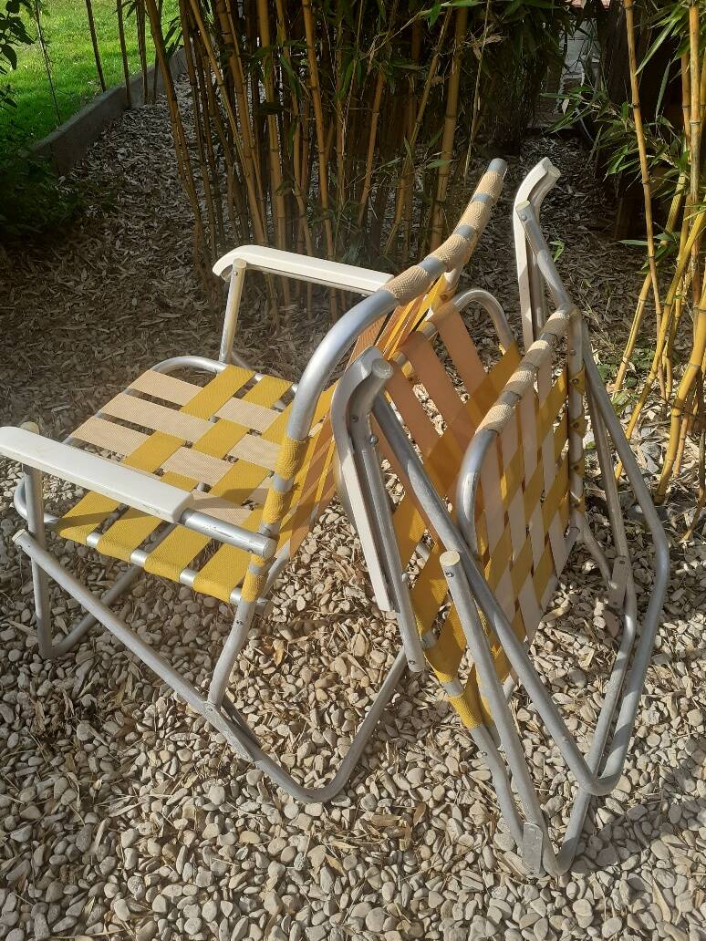 set of 2 folding camping chairs