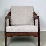 Danish easy chair in afromosia by Brockmann Petersen for Randers, 1960s