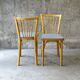 Set de 2 chaises baumann bistrot n°53 skaï gris