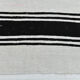 6x13 White & Black Hemp Carpet, 202x404Cm