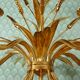 Italian chandelier ear of wheat 5 fires 1960