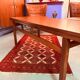 Table basse extensible des années 50, en placage de teck