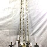 Empire chandelier with 6 lights