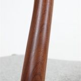 Chaise en teck Ærthøj Jensen & Mølholm entièrement restaurée avec un revêtement en feutre de laine / Design danois moderne du milieu du siècle / Années 1960