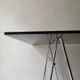 Large smoked glass and chrome metal desk, Sauze design 1970.