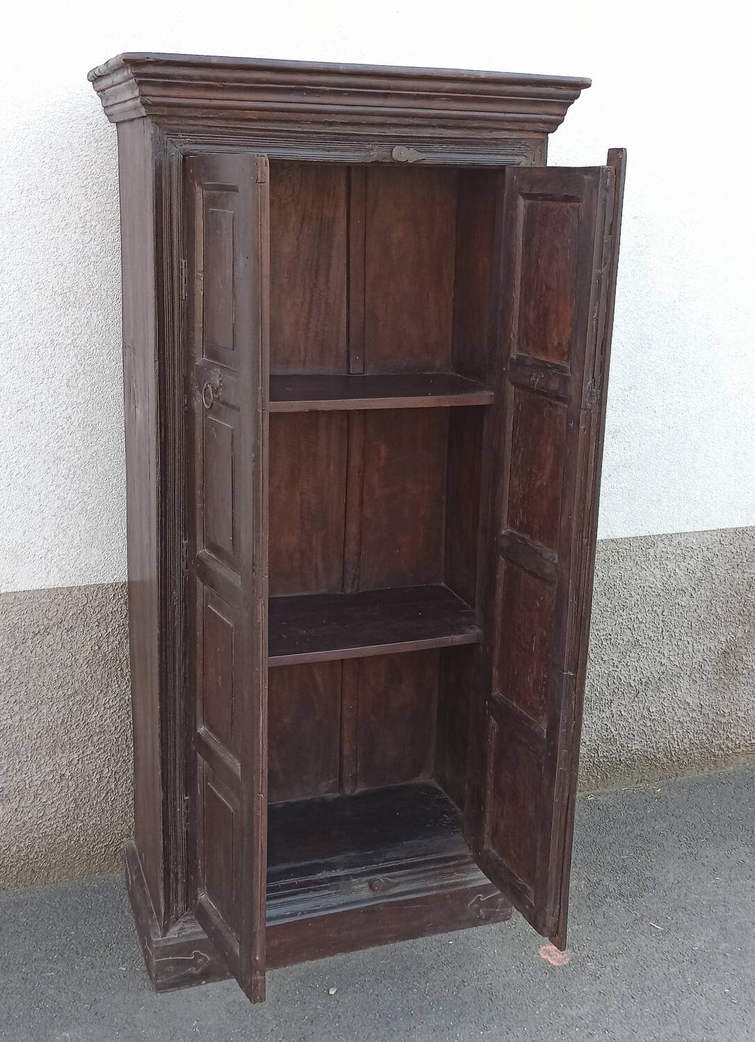 Old dark wooden cabinet