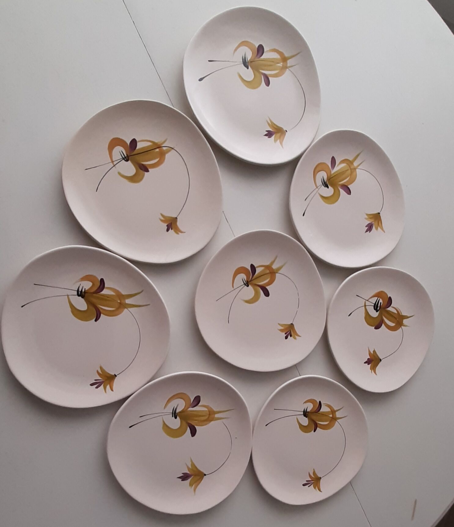 Lot dessert plates MBFA Pornic