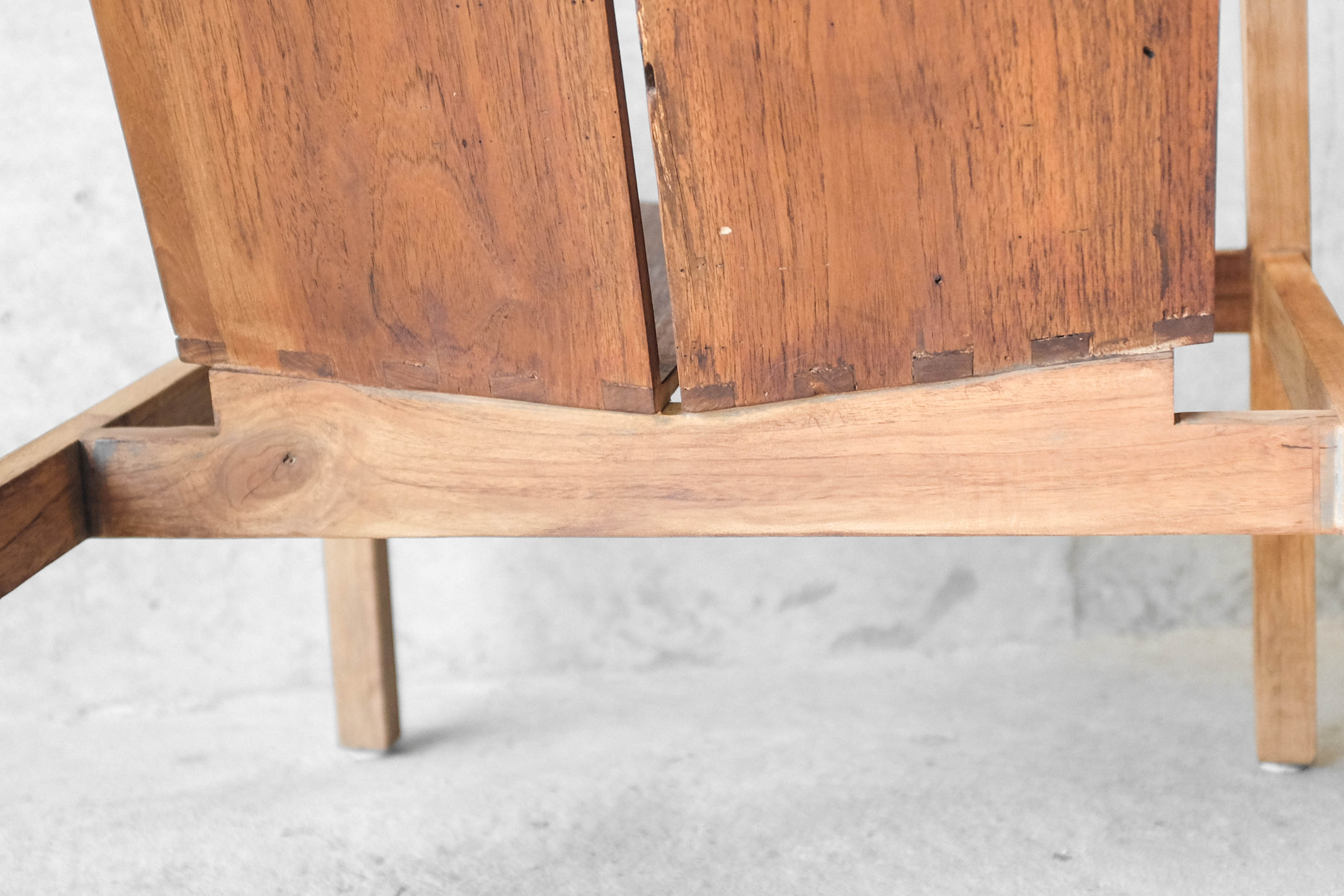 Pair of solid wooden armchairs 70
