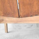 Pair of solid wooden armchairs 70