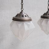 Mid-century large glass pendant(s)