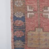 Tapis vintage turc de oushak tissé à la main 125x198 cm