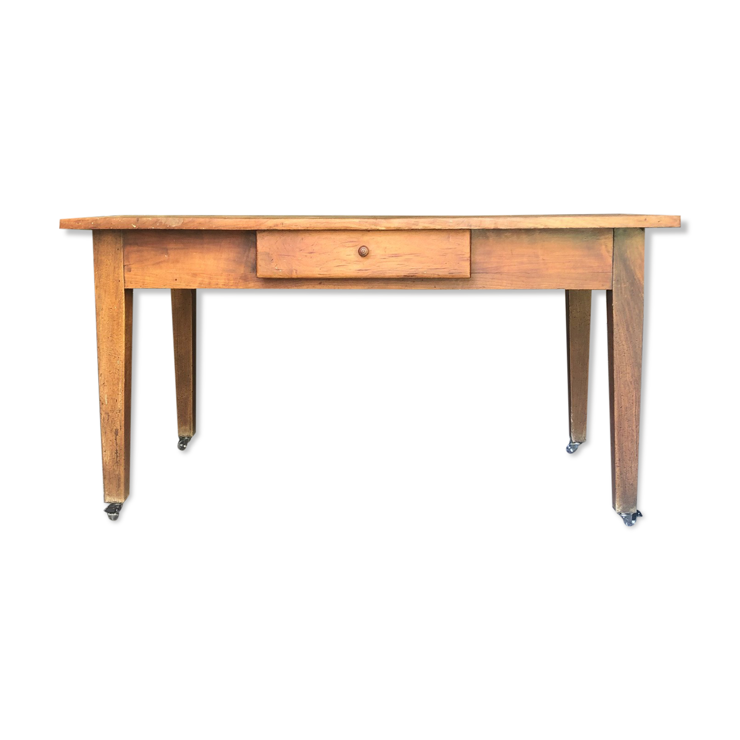 Solid wood farmhouse table
