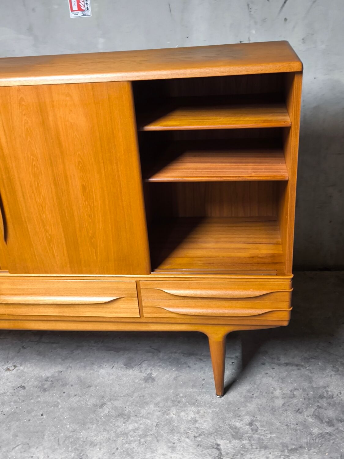 Vintage Scandinavian teak enfilade from the 1960s by Johannes Andersen.