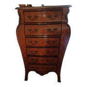 Commode ancienne en marqueterie, style Louis XV/XVI