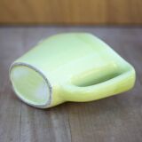 Saint Clement pitcher, modernist pitcher, yellow ceramic pitcher