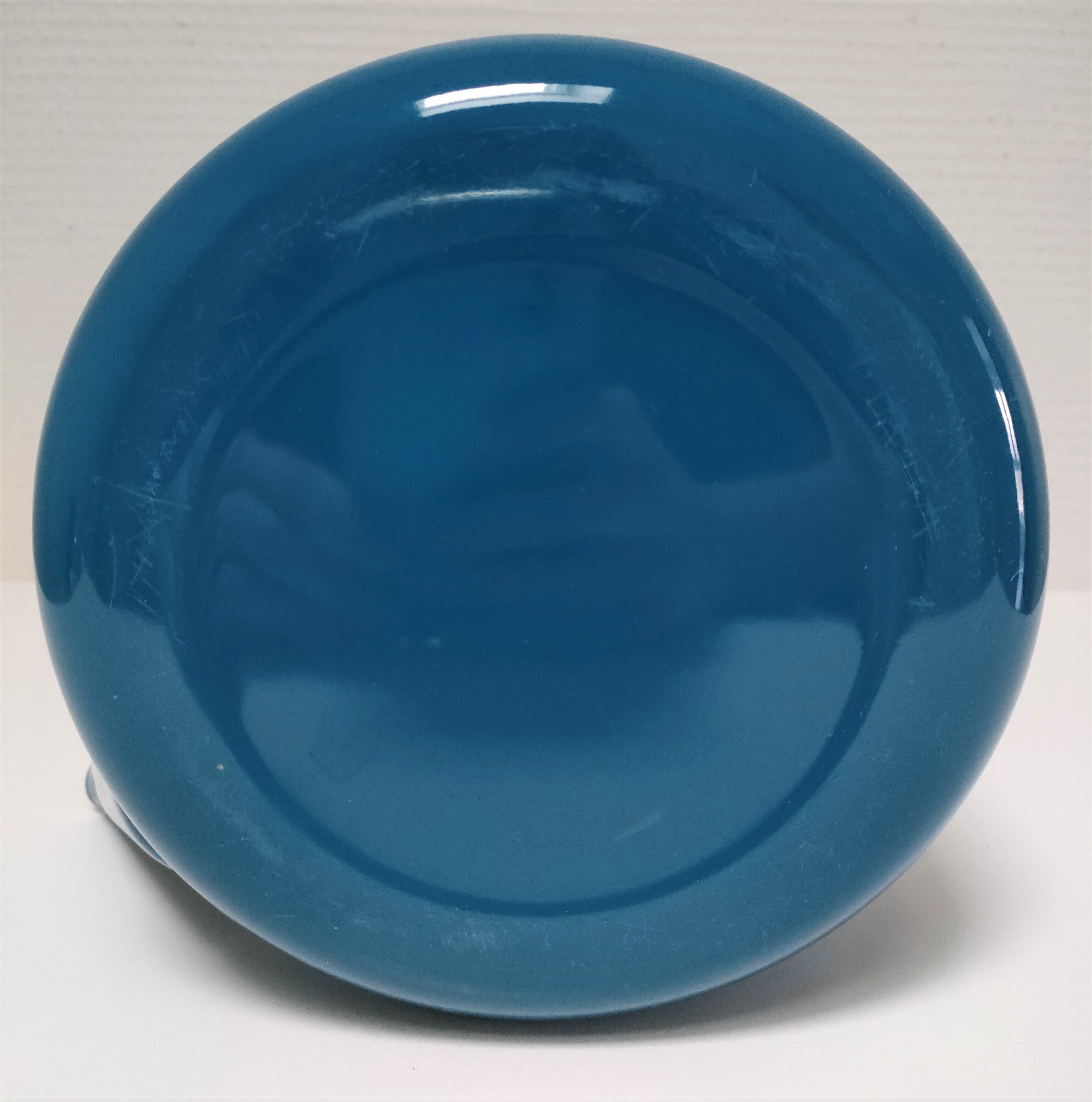 Teapot blue enamelled sheet metal design