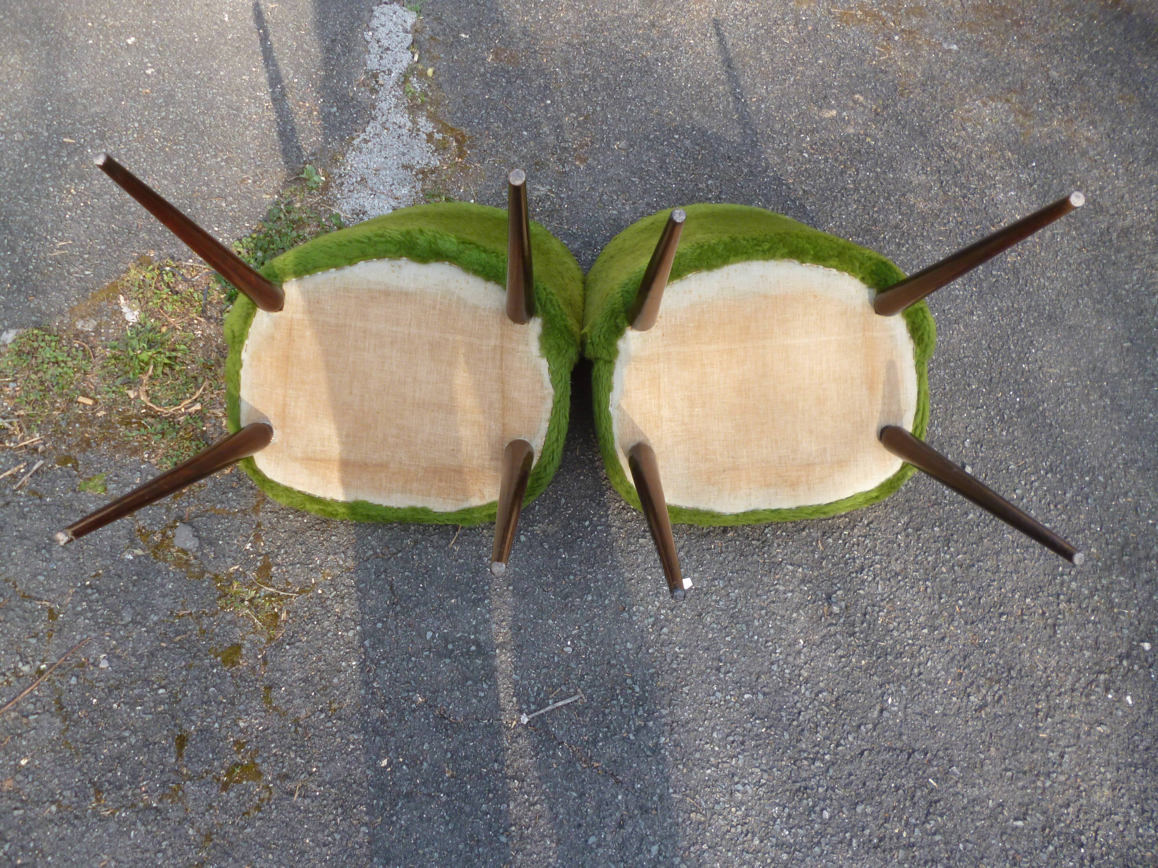 Paire de chaise moumoutte