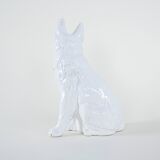 Porcelain dog figurine, 1960s, made in Europe