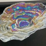 Empty vintage pocket in iridescent glass