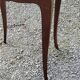 Vintage side table from the 30s/50s in beech and mirror top