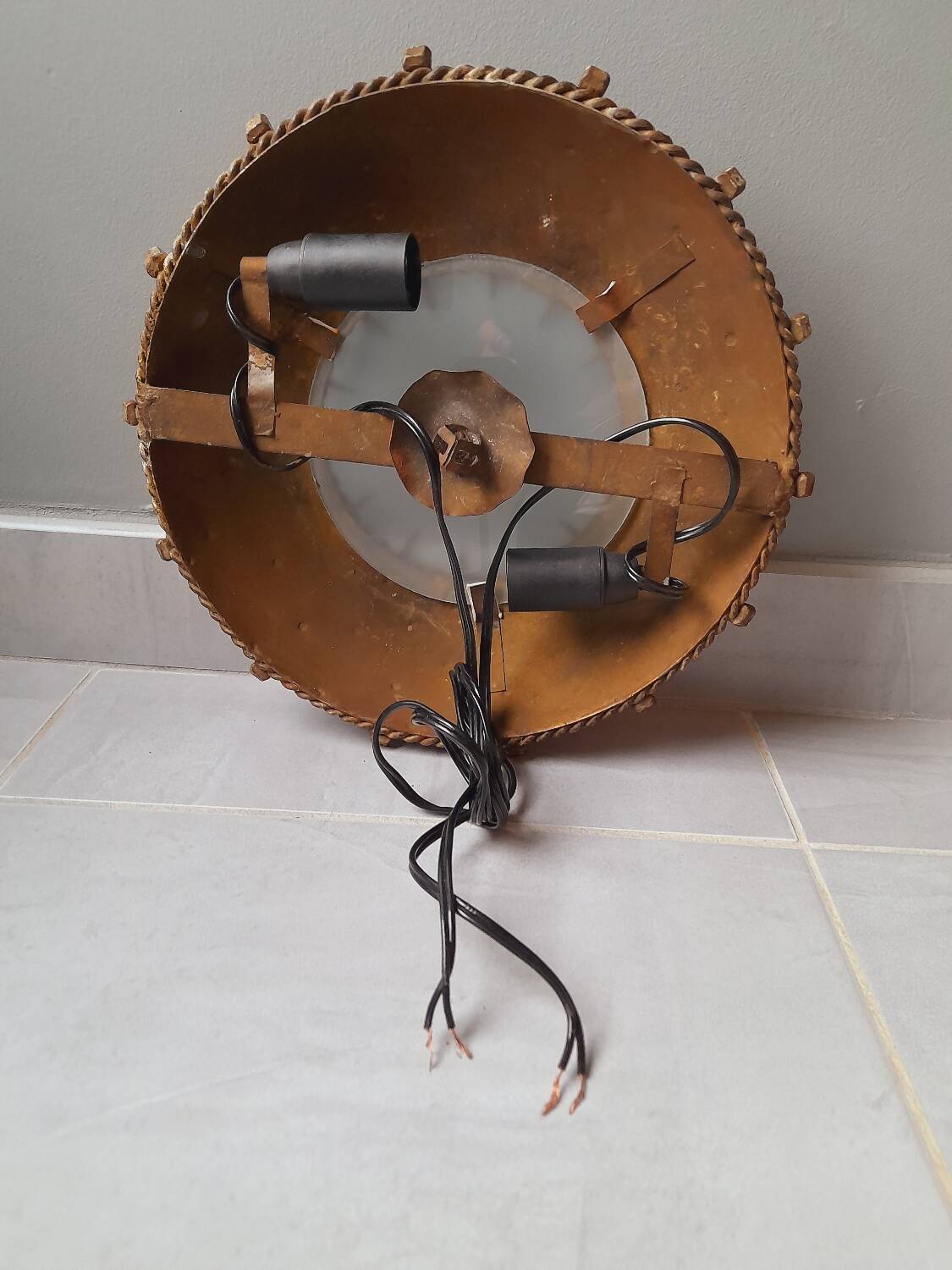 Sunburst wall light or ceiling light from the 1960s.