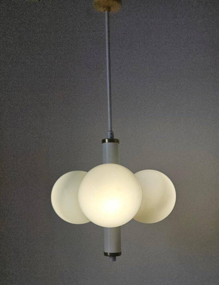 Rare Midcentury Space Age Chandelier Sputnik, Italy, 1970s