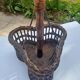 Porte-bouteilles en osier Vintage