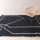 Black and white rug (Moroccan handmade) 250cmx150cm