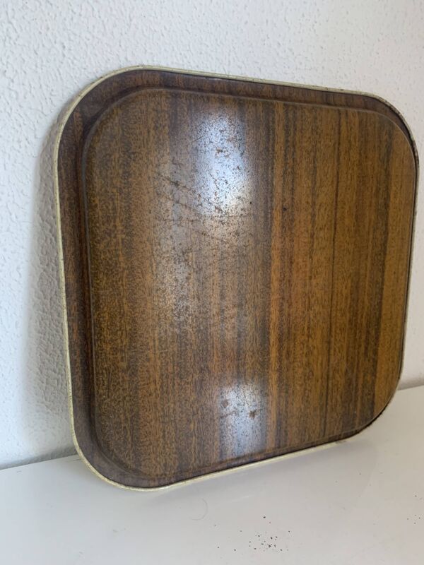 Plateau en métal guns design style Piero Fornasetti vintage 1960 - 33 x 33