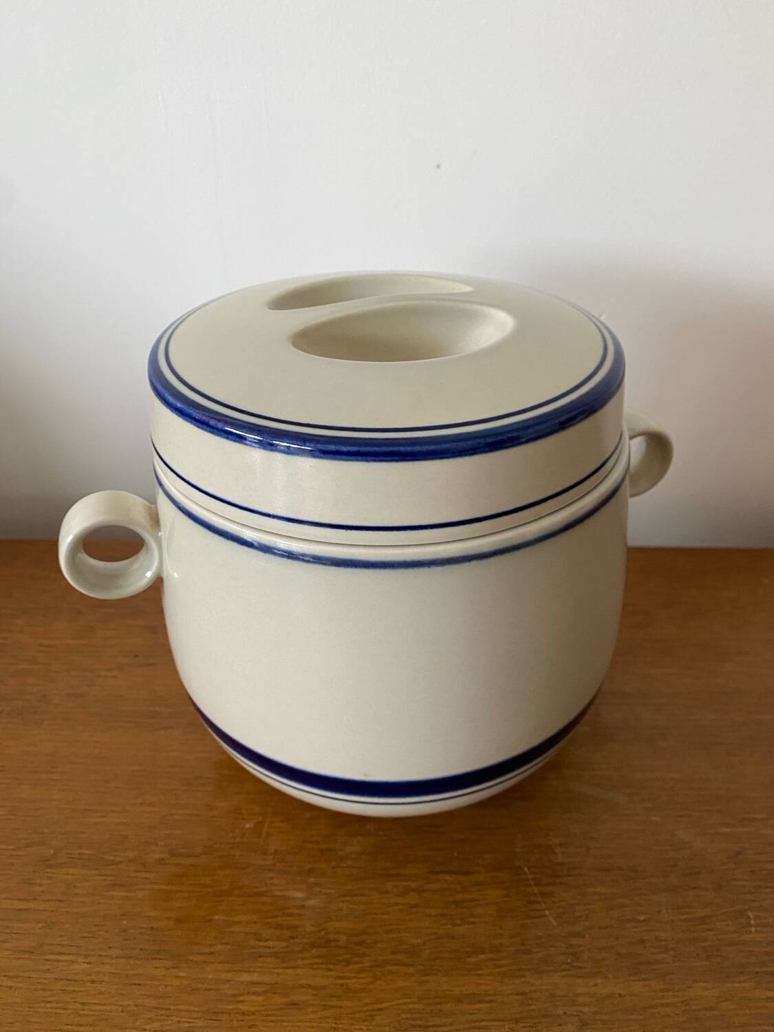 Old terrine stew roserthal ceramic pot made in germany vintage #b9