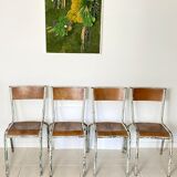 Set of 4 vintage school chairs