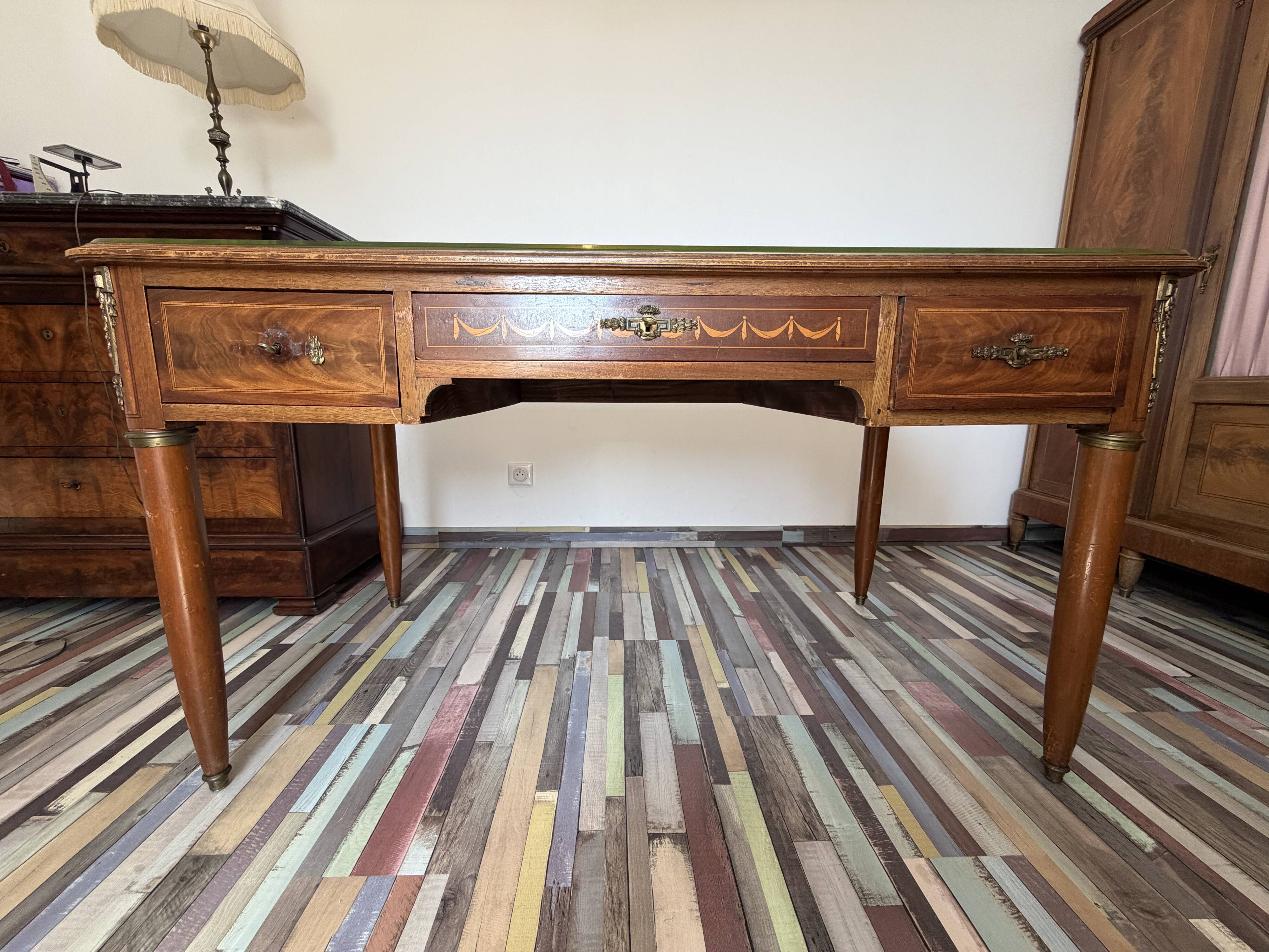 Antique desk in the Louis XVI style.