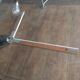 Wooden architect's table and metal movable arm 1950