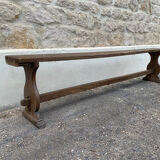 Antique oak bench