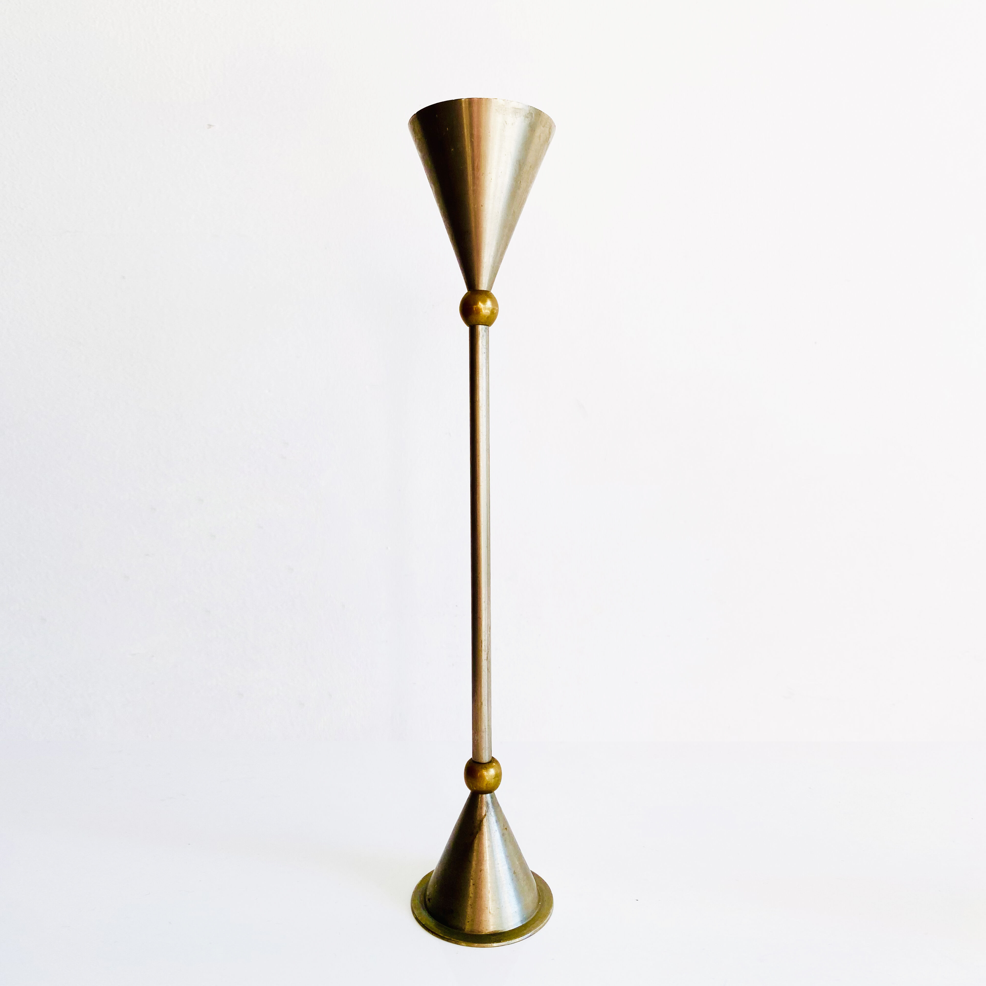 Set of three metal candle holders. Ikea, 80s