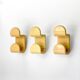 Set of Beige Coat Hooks by Ambrogio Rossari for Gedy, 1970s