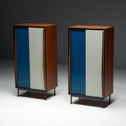 Modernist wardrobes by Willy Van Der Meeren for Tubax, Belgium, 1950s