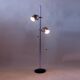 Vintage Combi Lux Chrome Double Spotlight Floor Lamp, Czechoslovakia, 1970s