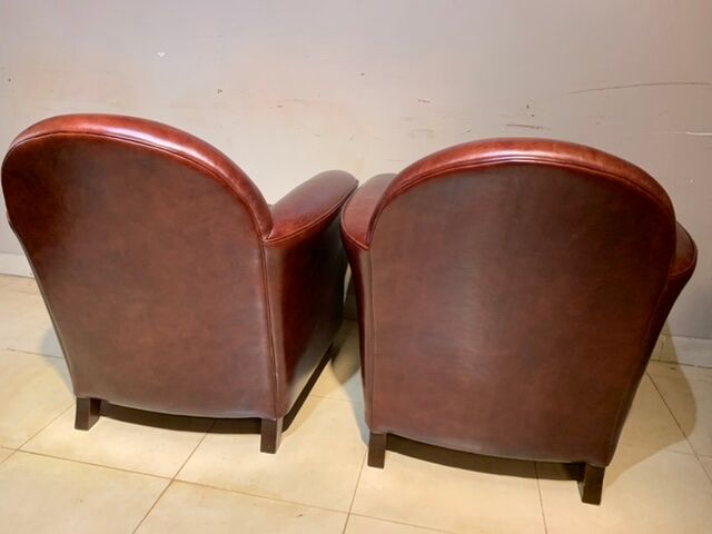 Pair of club chairs