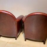 Pair of club chairs