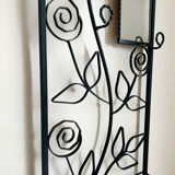 Wrought iron coat rack from the 60s