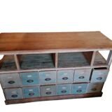 Old workshop furniture, central island
