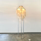 Floor lamp of the 60s in mother-of-pearl grapevines