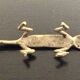 6 porte-couteau crocodile en laiton