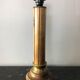 Wooden and brass lamp foot