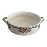 Plate with two handles stamped